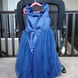 Navy blue Easter or flower girl dress